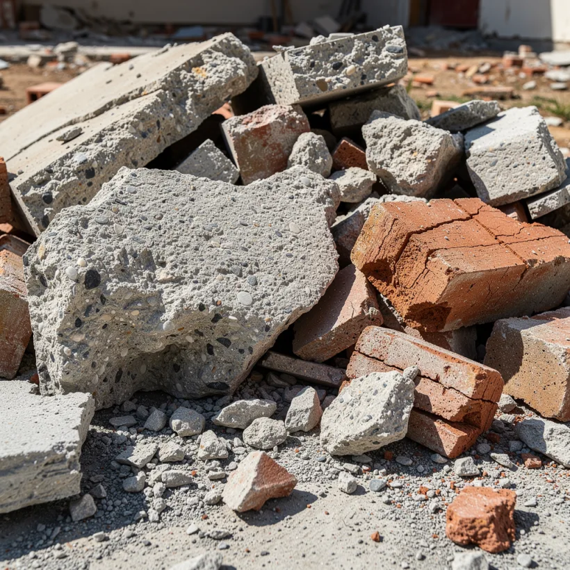 Beton, cărămidă și spărturi