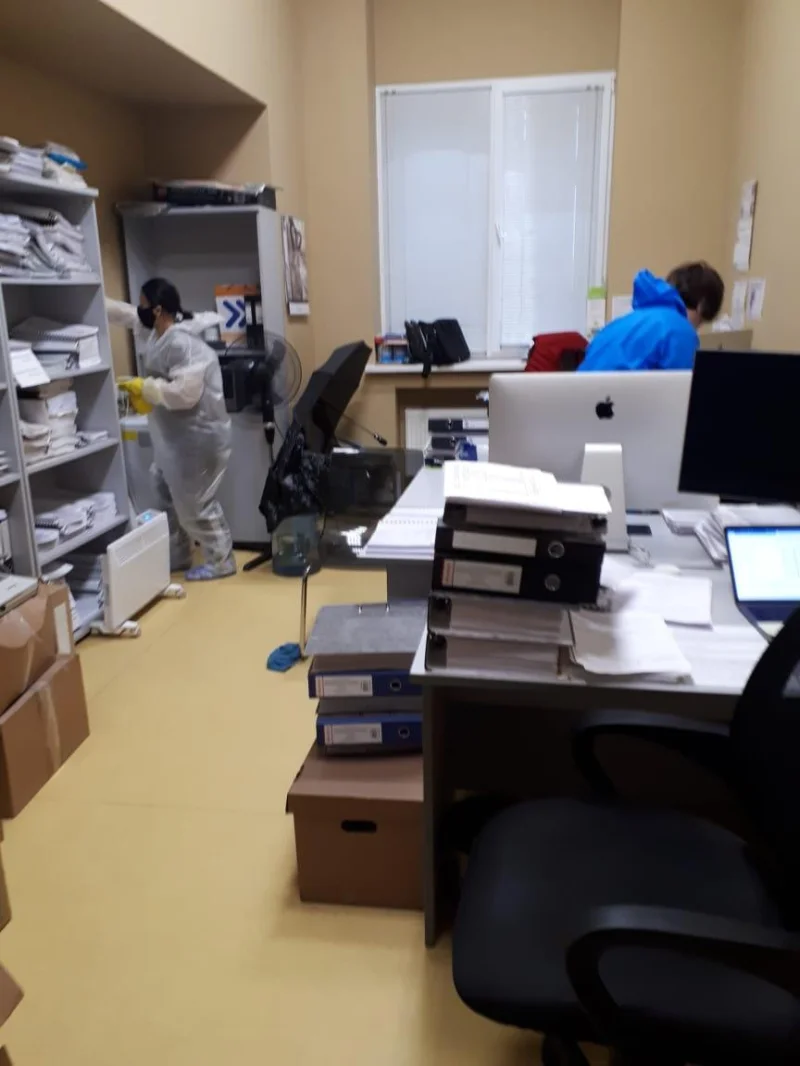 Sanitizarea unui birou în Chișinău