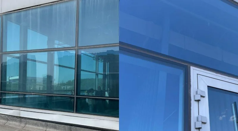 Curățarea geamurilor de murdărie din exterior
