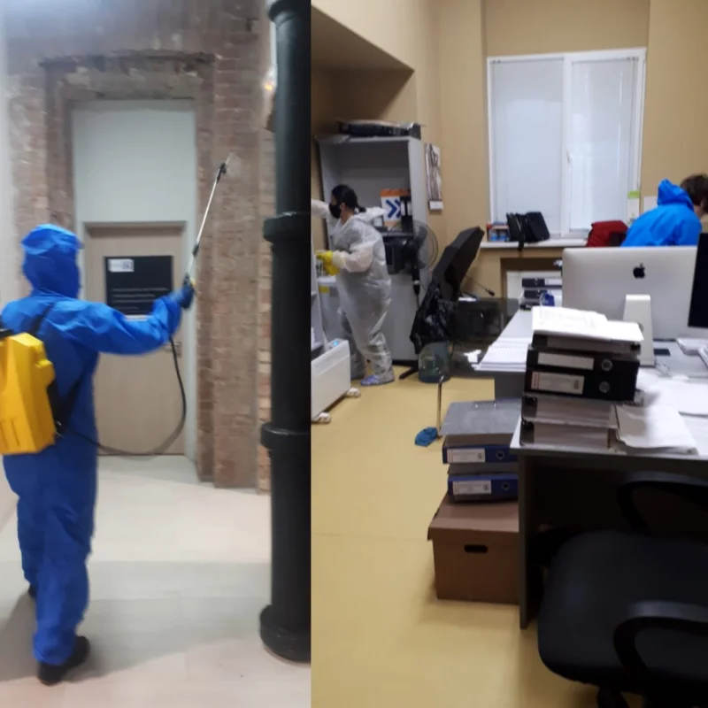 Sanitizarea unui birou în Chișinău