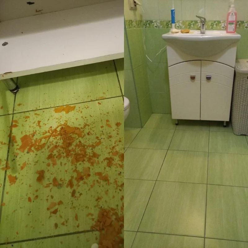 Curățenie într-un apartament cu trei camere