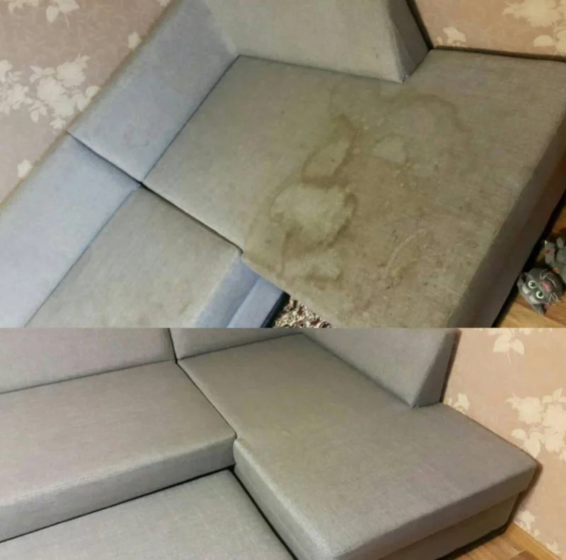 Curățare profundă a canapelei de colț într-un apartament