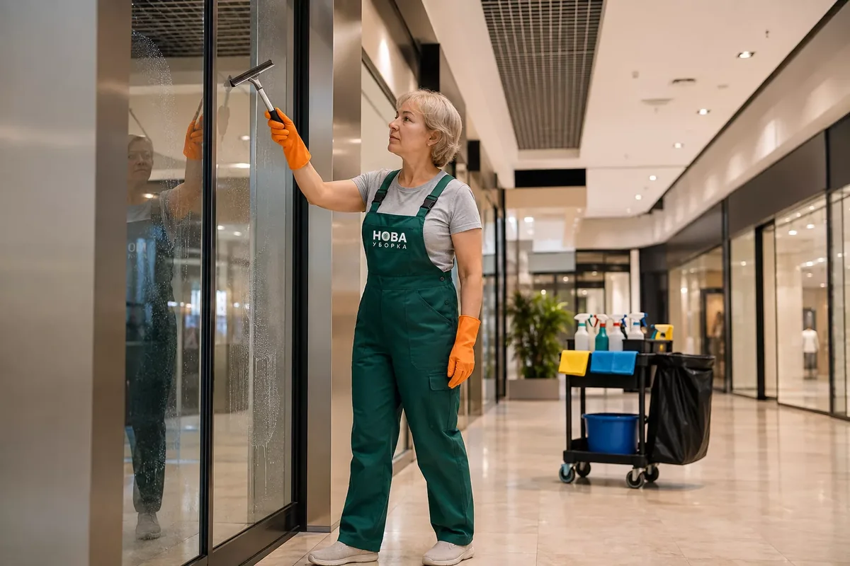 Curățenie în centre comerciale în Chișinău
