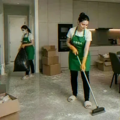 Curățenie în apartament după renovare