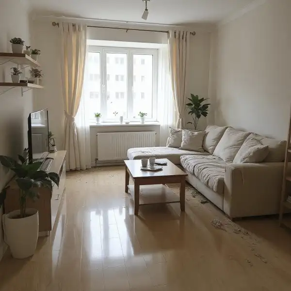 Casă tip townhouse după o perioadă de locuire intensă - înainte de curățenie