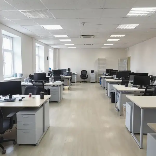 Open space în birou - după curățenie