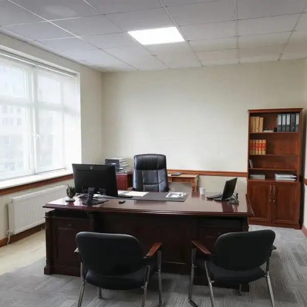 Birourile managerilor din oficiu - după curățenie