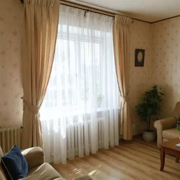 Curățarea draperiilor într-o casă de la țară - după curățenie