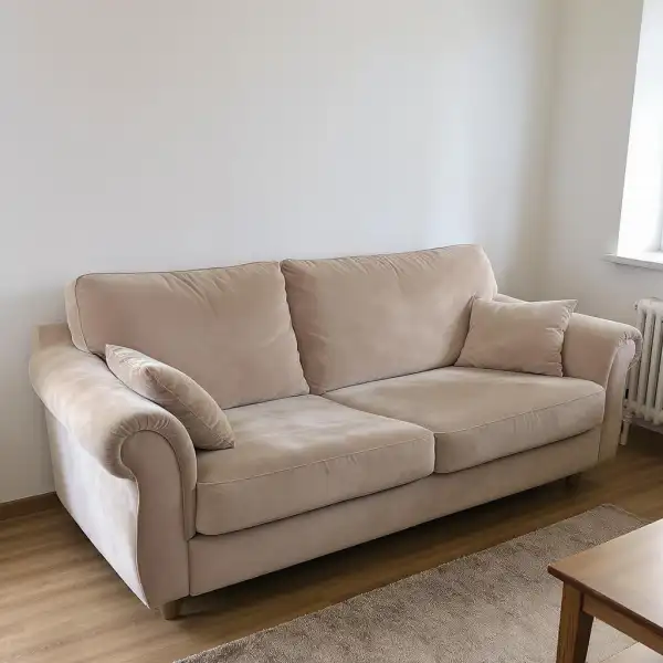 Curățarea canapelei din velur într-un apartament - după curățenie