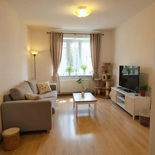 Restabilirea ordinii într-un apartament cu două camere după pisici - după curățenie