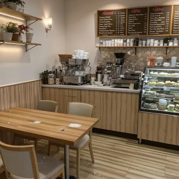 Menținerea curățeniei într-o cafenea - înainte de curățenie