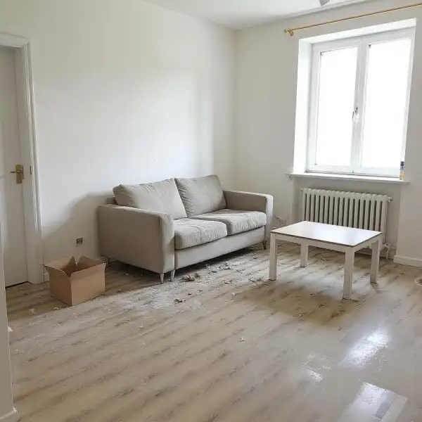 Curățenie post-construcție a unei case - înainte de curățenie