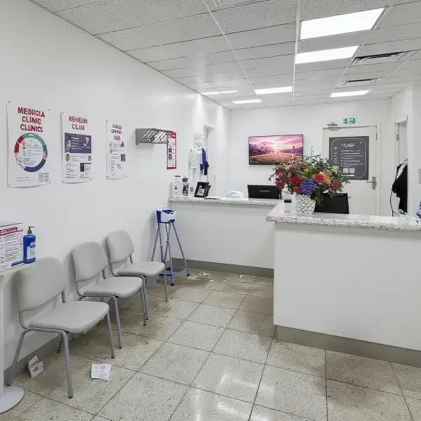Clinică privată după programul de lucru - înainte de curățenie