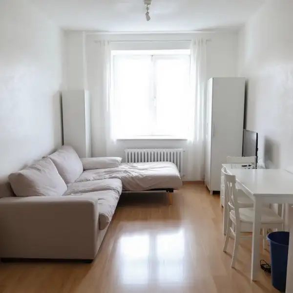 Apartament cu o cameră după închiriere - după curățenie