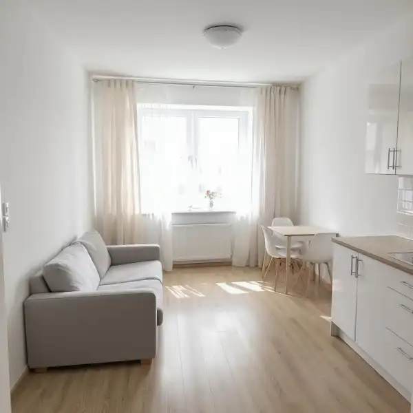 Garsonieră într-un bloc nou - după curățenie