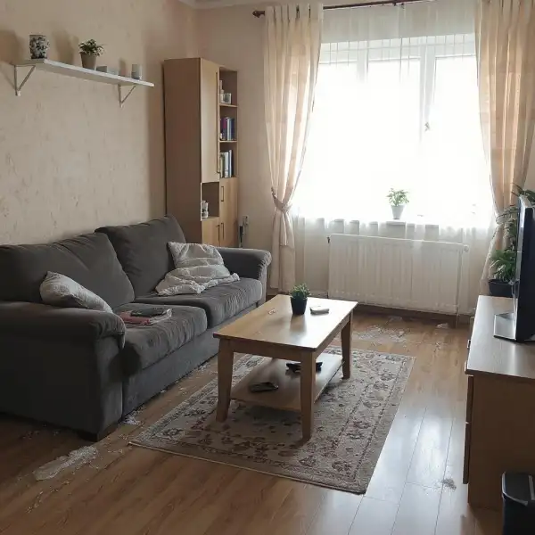 Apartament înainte de sosirea oaspeților - înainte de curățenie