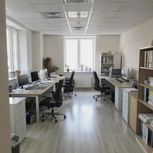Curățenie de dimineață a biroului - după curățenie