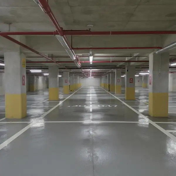 Parcare subterană a unui complex rezidențial - după curățenie