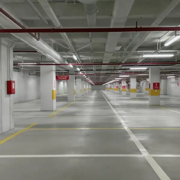 Parcarea după lucrări de construcție - după curățenie