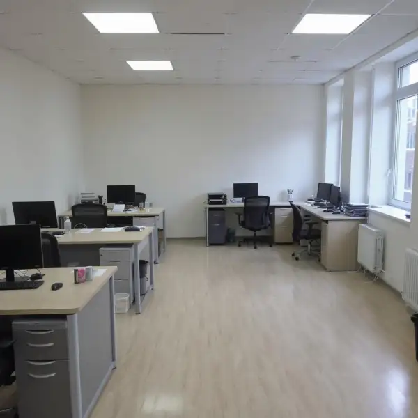 Ordine în birou open space - după curățenie