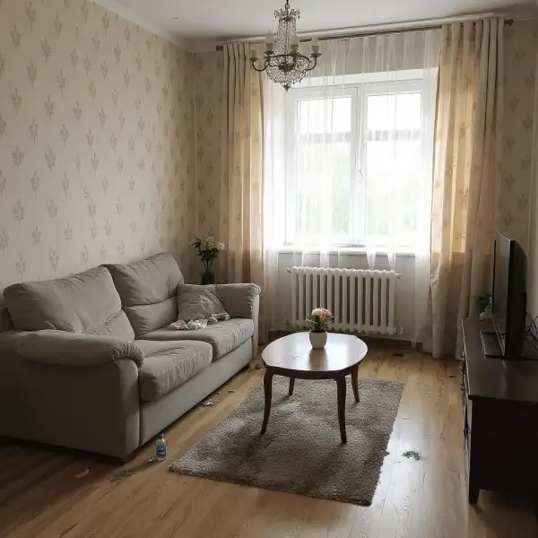 Apartament după foștii locatari - înainte de curățenie