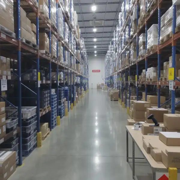 Curățenie în zona de depozit pentru pregătirea comenzilor